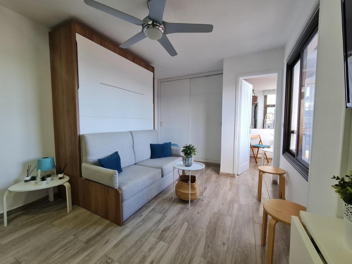 Acogedor estudio en Candelaria en primera línea de mar Exterior foto