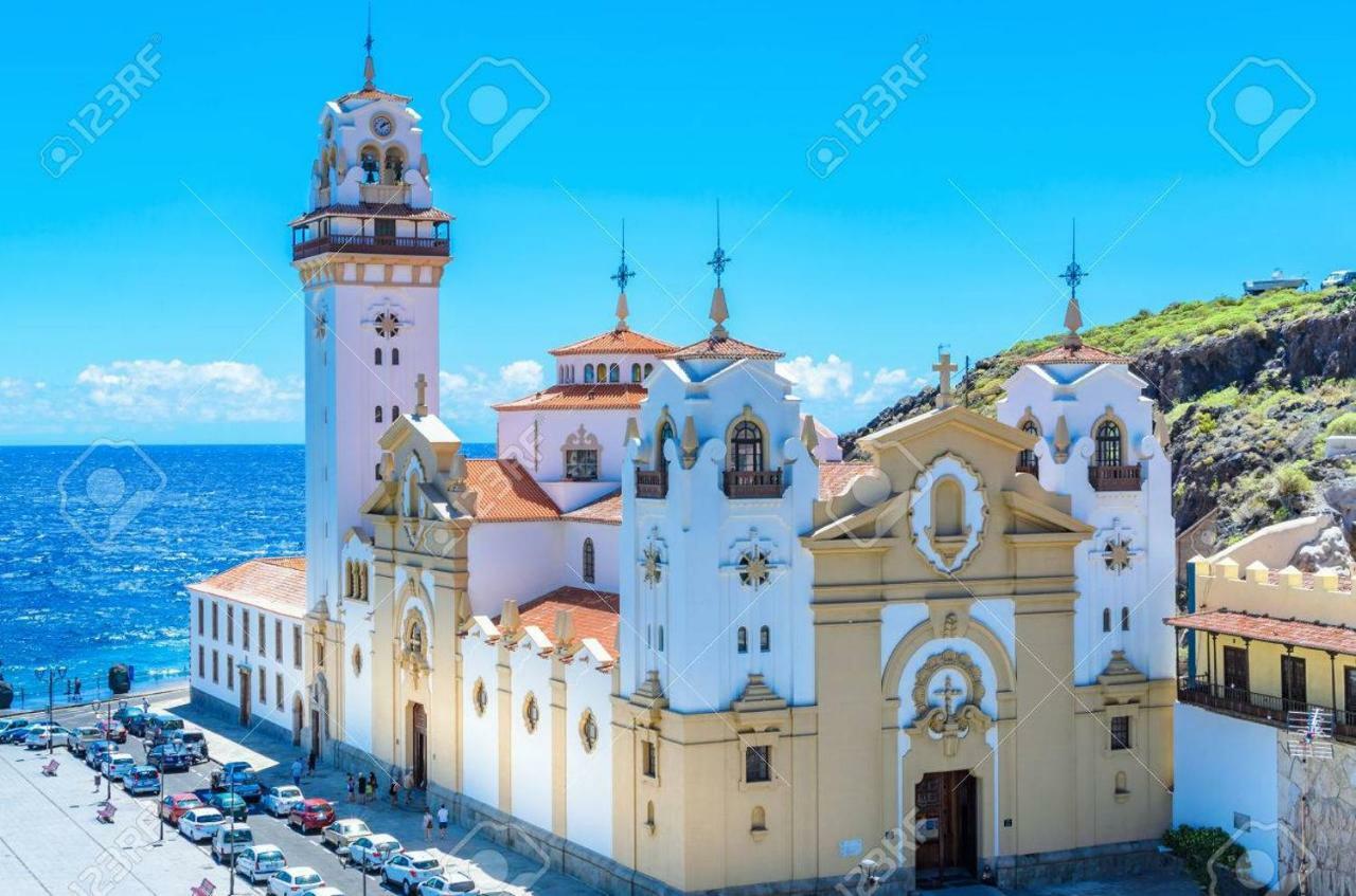 Acogedor estudio en Candelaria en primera línea de mar Exterior foto